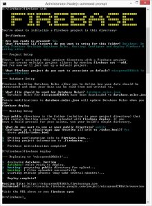 firebase in command prompt